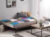 Sofá-cama em tecido multicolor LEEDS_768815
