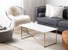 Coffee Table White with Gold EMPORIA _757588