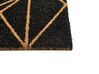Fussabtreter aus Kokosfasern Geometrisches Muster schwarz 40 x 60 cm KISOKOMA_904968
