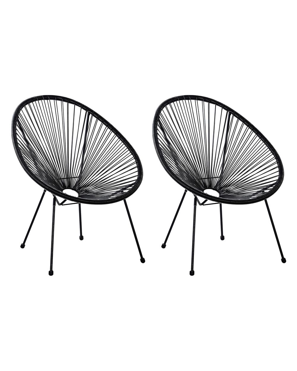 Set of 2 black accent sales chairs