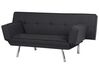 Tapicerowana sofa rozkładana czarna BRISTOL_905024