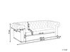 Sofa 3-osobowa patchworkowa fioletowa CHESTERFIELD_673221