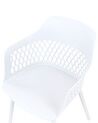Sæt med 2 spisebordsstole hvid ALMIRA_861897