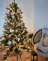 Künstlicher Weihnachtsbaum mit LED Beleuchtung 180 cm grün FIDDLE_847917