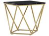 Side Table Black Marble Effect with Gold MALIBU_791586