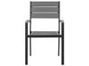 Table 4 chaises en aluminium gris PRATO_741555