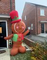 Christmas Inflatable LED Gingerbread Man 240 cm Brown SAVELA_901552