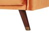 Velvet Fabric Sofa Bed Orange SENJA_787343