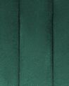 Sada 2 zamatových jedálenských stoličiek smaragdovozelená SANILAC_847178