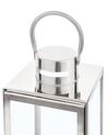 Steel Candle Lantern 34 cm Silver CYPRUS_723005