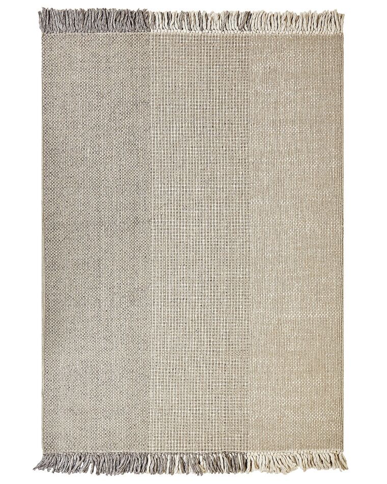 Wool Area Rug 160 x 230 cm Grey TEKELER Beliani.co.uk