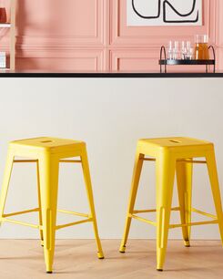 Baarijakkara metalli keltainen/kulta 60 cm 2 kpl CABRILLO Baarijakkara metalli keltainen/kulta 60 cm 2 kpl CABRILLO