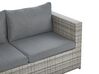 Right Hand 5 Seater PE Rattan Modular Garden Sofa Set Grey SABBIA_808990