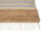 Jute Area Rug 80 x 150 cm Beige and Light Blue MIRZA_847306