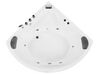 Fehér whirlpool masszázskád LED világítással 197 x 140 cm BARACOA_821058