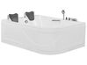 Vasca da bagno idromassaggio angolare bianca destra con LED 170 x 119 cm BAYAMO_821168