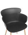Set of 2 Dining Chairs Black SUMKLEY_783772