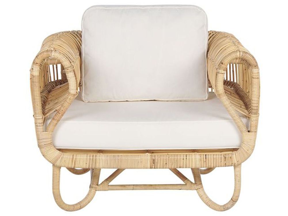 Conjunto de jardim em rattan cor natural DOLCEDO / LIMNI Beliani.pt