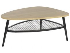 Sohvapöytä vaalea puu/musta DORENA Sohvapöytä vaalea puu/musta DORENA