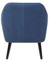Fabric Armchair Navy Blue LOKEN_802366