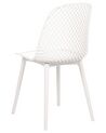 Set of 4 Dining Chairs White EMORY_876547