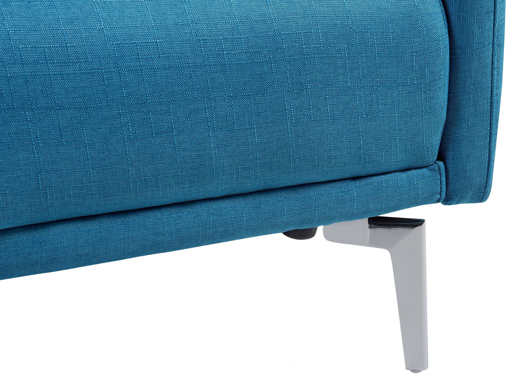 Divano letto moderno 3 posti in tessuto azzurro LUCAN | Beliani.it