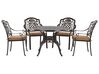 Havemøbelsæt med bord og 4 stole, Brun, SALENTO_765272