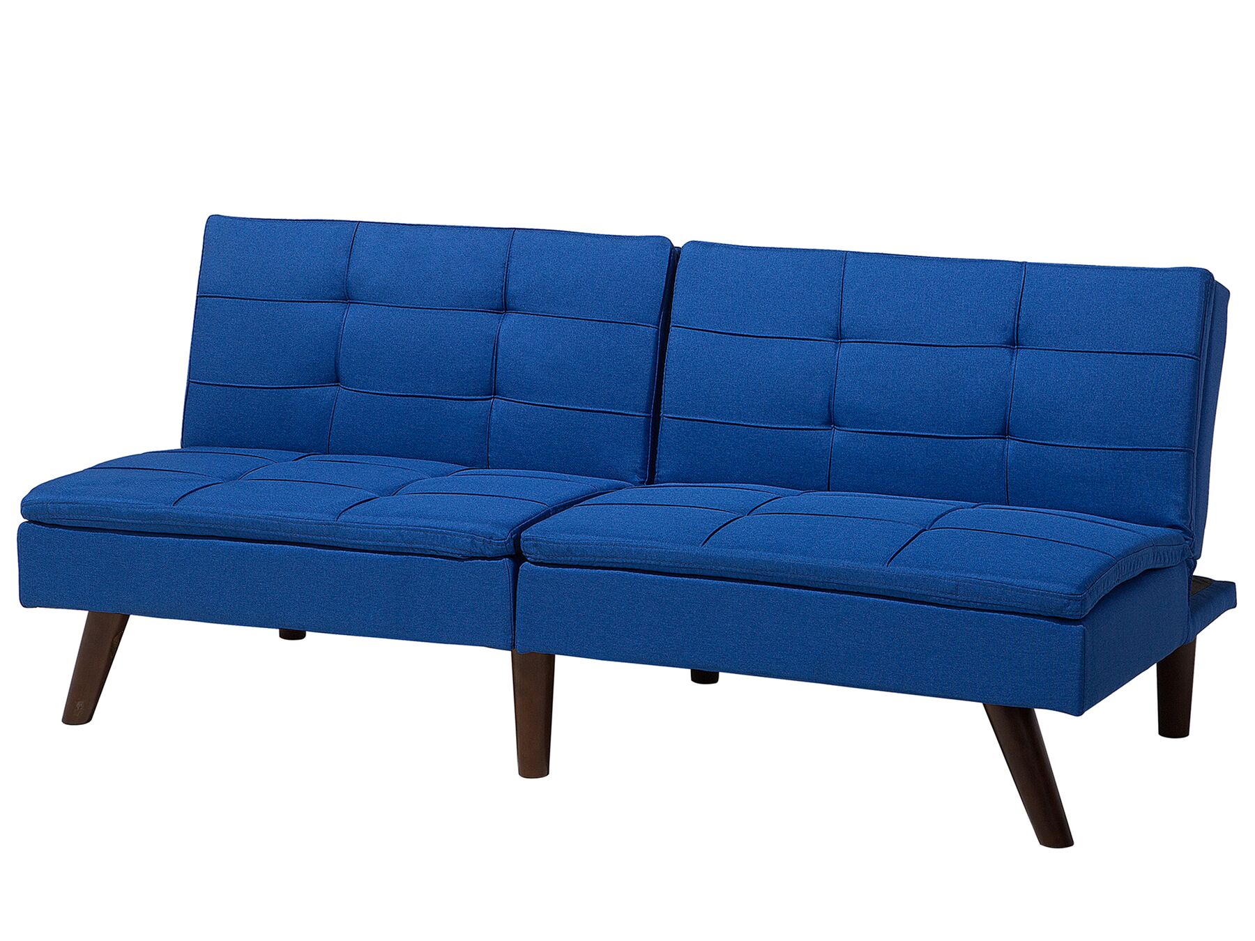 Fabric Sofa Bed Navy Blue RONNE Beliani.co.uk