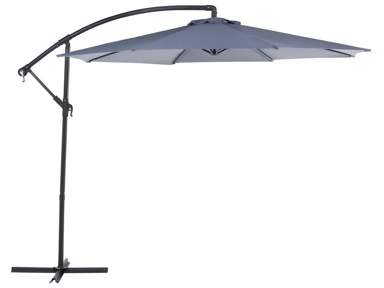 Grand parasol de jardin gris anthracite ⌀ 300 cm RAVENNA_372822