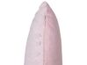 Sett med 2 tuftete puter hjertemønster 45 x 45 cm rosa ASTRANTIA_901923
