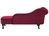 Chaise longue sinistra in velluto bordeaux NIMES_805982