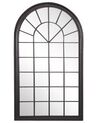 Metal Window Wall Mirror 77 x 130 cm Black TREVOL_819020