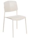 Set of 4 Dining Chairs Beige ASTORIA_868261