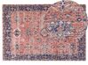 Cotton Area Rug 140 x 200 cm Red and Blue KURIN_862991