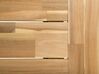 Mesa de comedor de madera de acacia clara/negro 170 x 80 cm SCANIA_705187