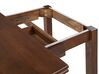 Mesa de comedor extensible de madera de caucho oscura 90/120 x 60 cm MASELA_826990