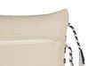 Set of 2 Cotton Cushions Striped Pattern 45 x 45 cm Black and White ENDIVE_843533
