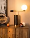 Lámpara de mesa de mármol negro/dorado 65 cm HONDO_883765