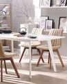 Set of 2 Fabric Dining Chairs Beige CALGARY_800052