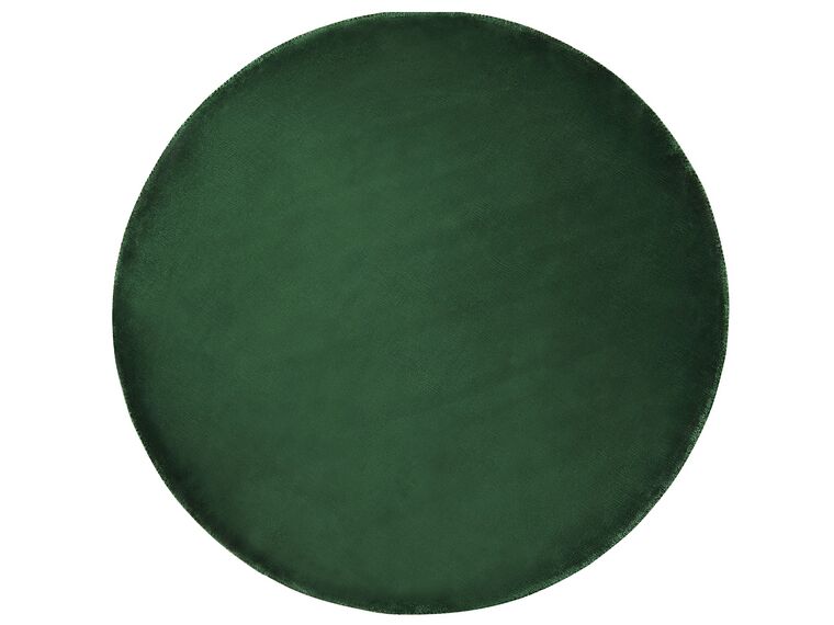 Round Viscose Area Rug ø 140 cm Emerald Green GESI II_793636