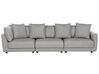 Canapé 3 places avec ottoman en tissu gris clair SIGTUNA_896544
