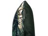 Conjunto de 2 cojines de terciopelo verde oscuro/dorado 45 x 45 cm BELLEROSE_769093