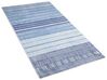 Viskózový koberec 80 x 150 cm modrá/biela YARDERE_751210
