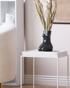 Kukkamaljakko posliini musta 22 cm PYRGOS Kukkamaljakko posliini musta 22 cm PYRGOS