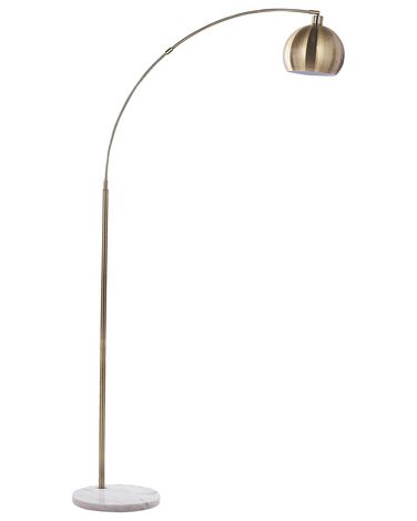 Lámpara de pie de metal latón 210 cm PAROO