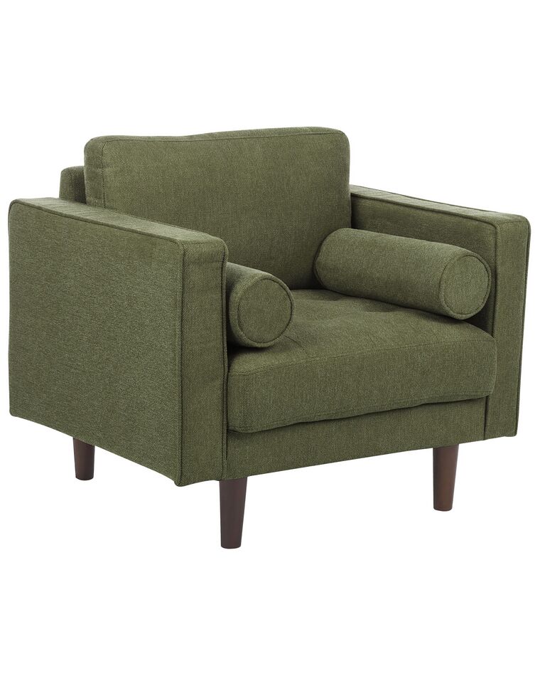 Fotel tapicerowany zielony NURMO_896000