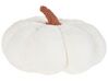 Set of 2 Boucle Cushions Pumpkin ⌀ 28 cm White MUNCHKIN_879542