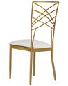 Conjunto de 2 cadeiras de jantar em metal dourado GIRARD_913461