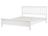 Bílá dřevěná postel s rámem MAYENNE 180x200 cm_734367