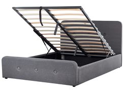 Parisänky kangas säilytystila tummanharmaa 140 x 200 cm RENNES